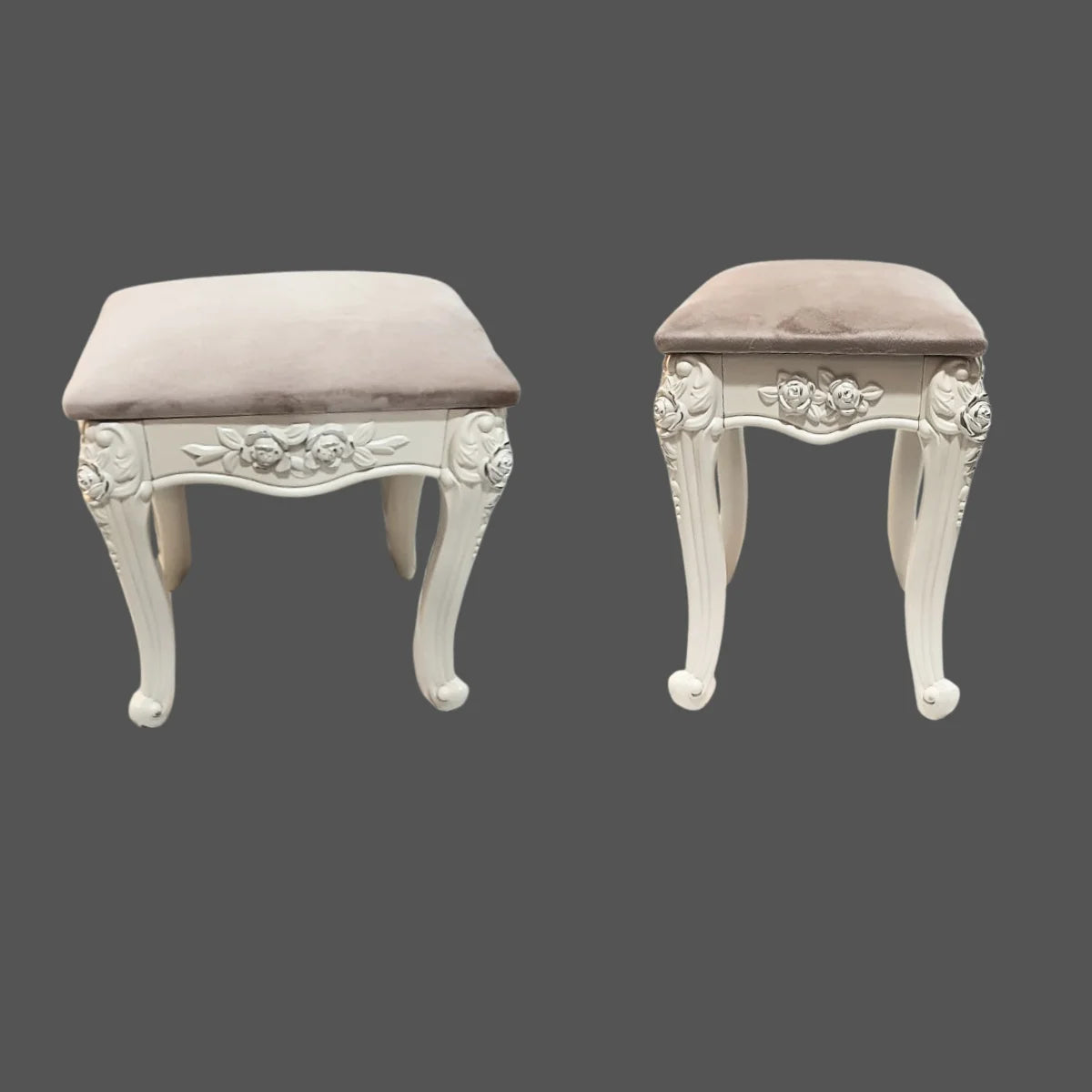 Tocador “LUMIA XL” con Banqueta, Doble Cajón Grande y Espejo