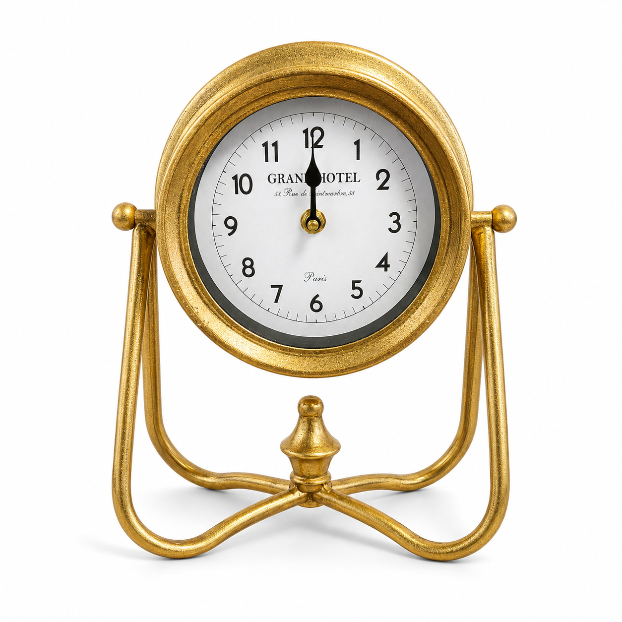 Reloj de Mesa Dorado Vintage - 29 cm