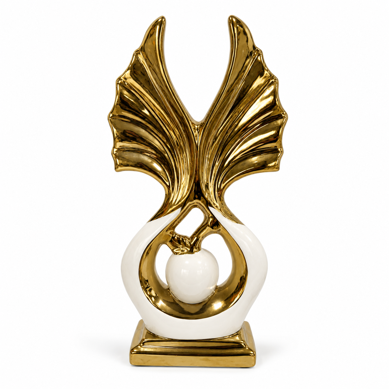 Figura Abstracta Decorativa - Cerámica – 39 × 20 × 8 cm