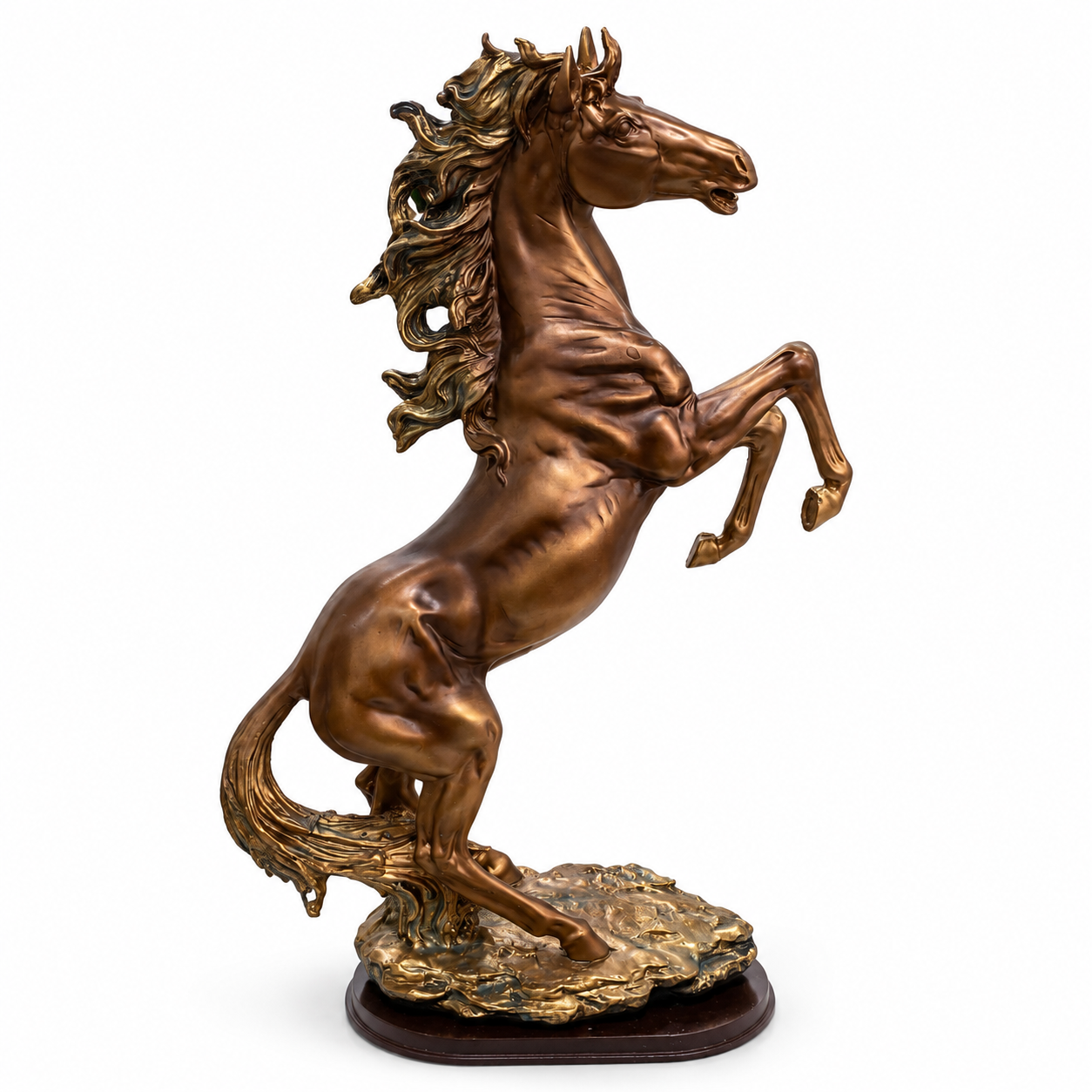 Figura Decorativa de Caballo - Poliresina - 45 cm