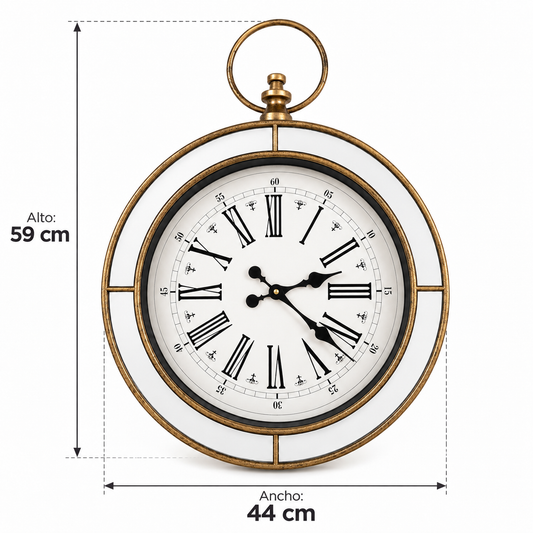 Reloj Espejado - 59 cm