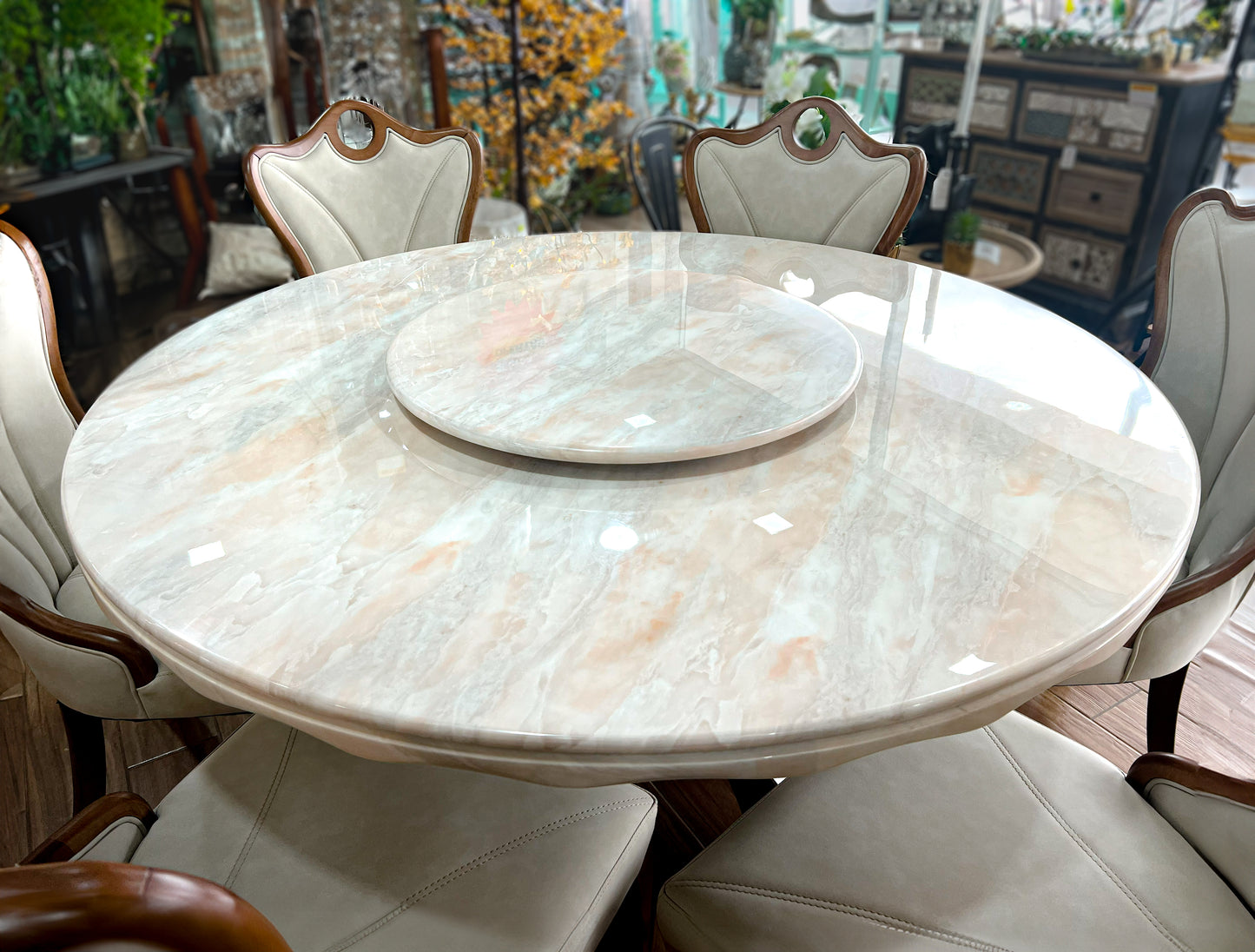 COMEDOR DE MARMOL ELIZA - 120CM