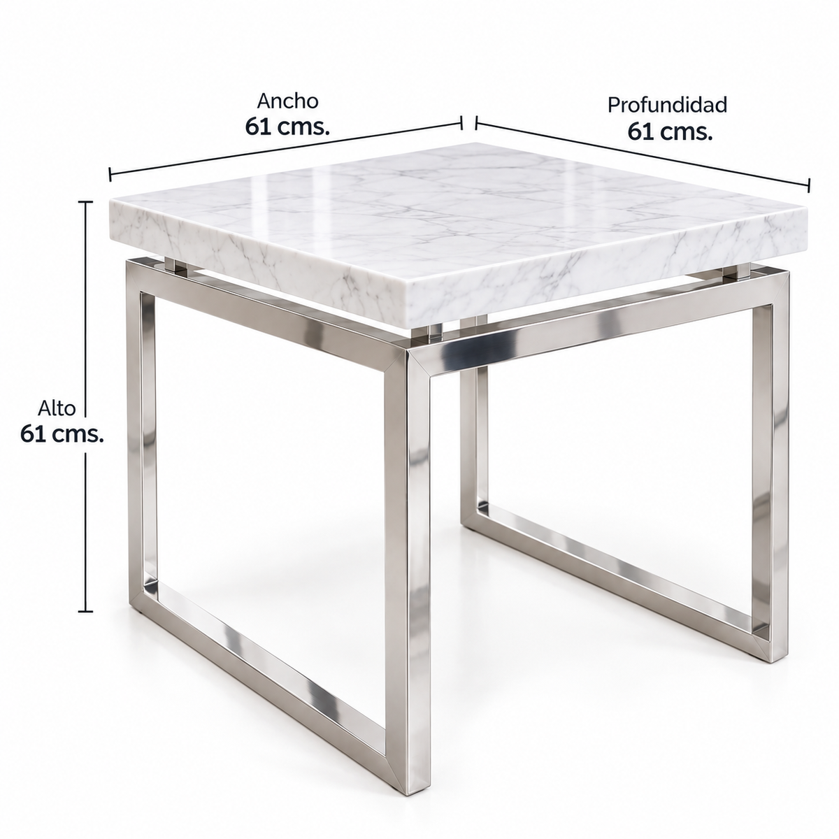 Mesa Lateral Mármol White