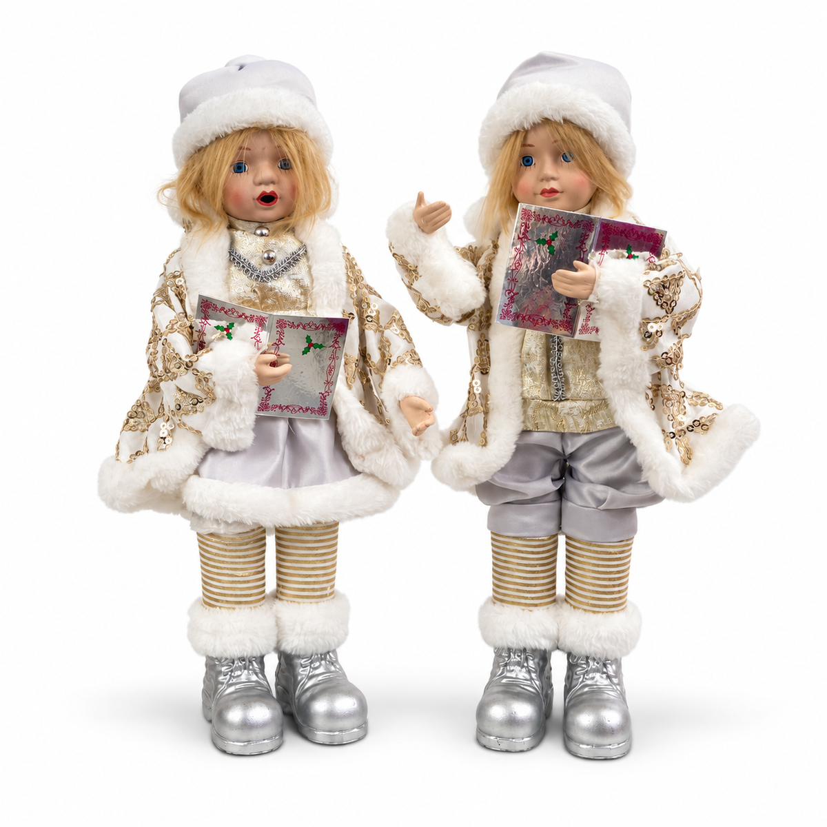 Juego de Niños Cantores con Música a Cuerda – 14 cm