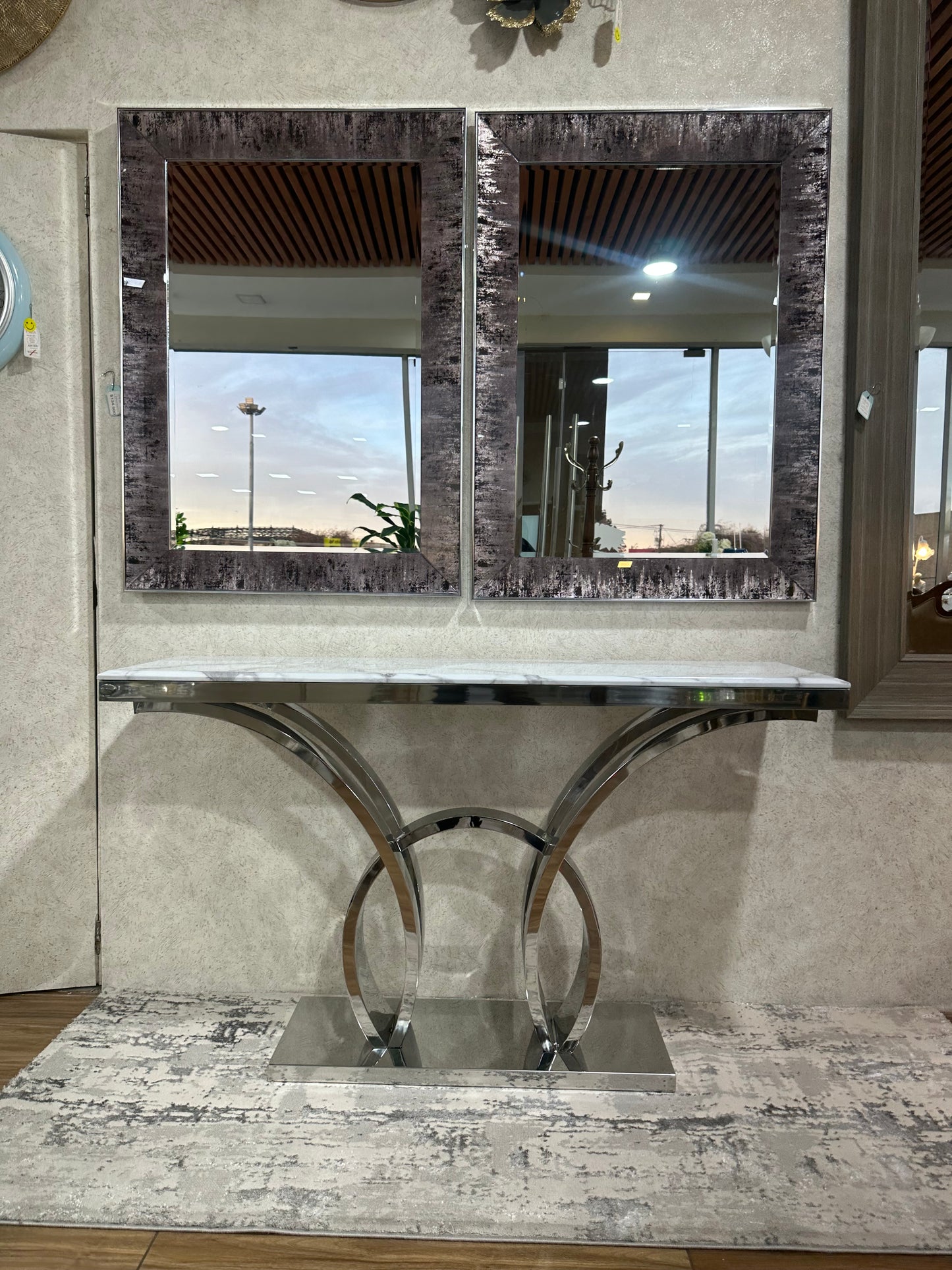 ARRIMO DE MÁRMOL Y METAL