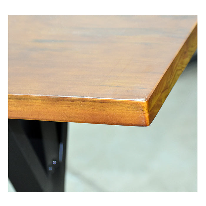 JUEGO DE MESA TIPO ISLA + 4 TABURETES - DOREN - MADERA Y METAL