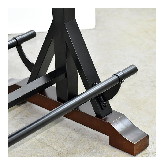 JUEGO DE MESA TIPO ISLA + 4 TABURETES - DOREN - MADERA Y METAL