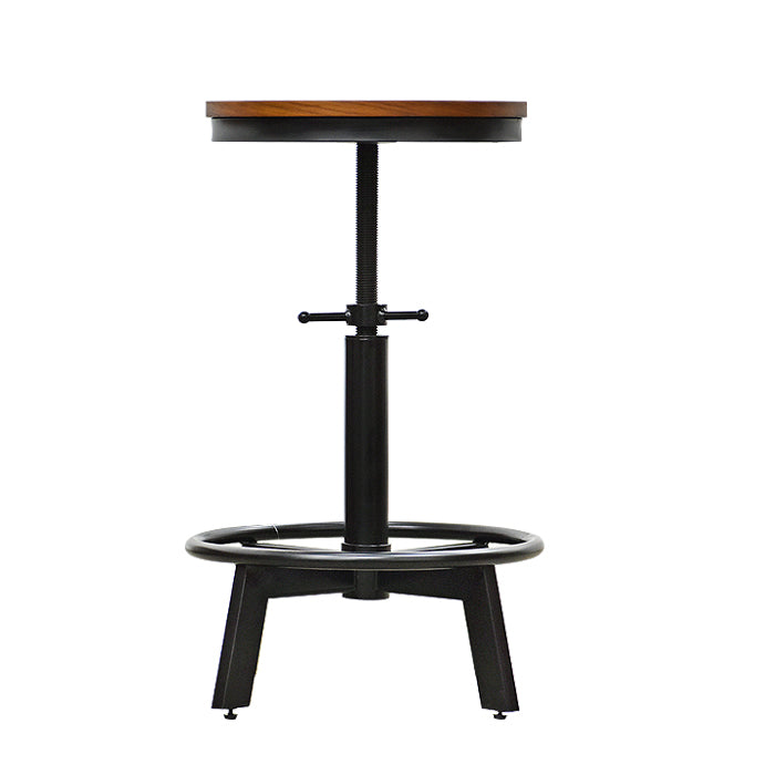 JUEGO DE MESA TIPO ISLA + 4 TABURETES - DOREN - MADERA Y METAL