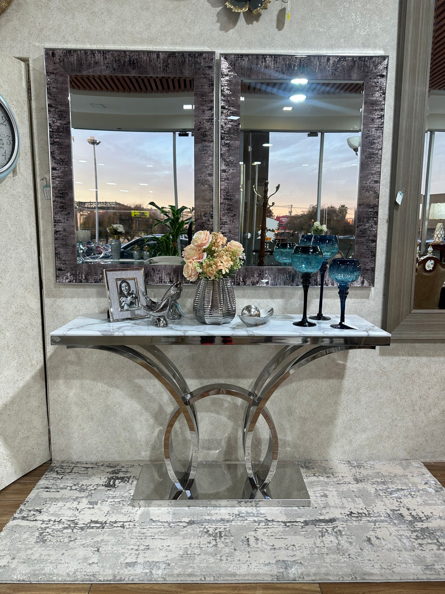 ARRIMO DE MÁRMOL Y METAL