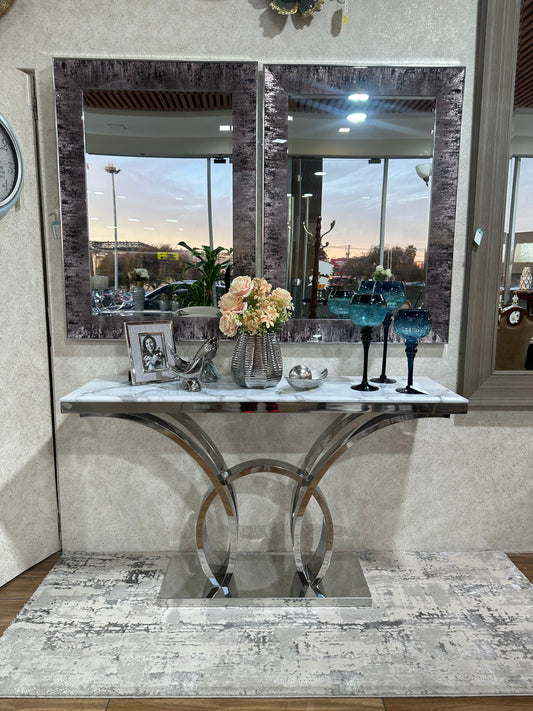 ARRIMO DE MÁRMOL Y METAL