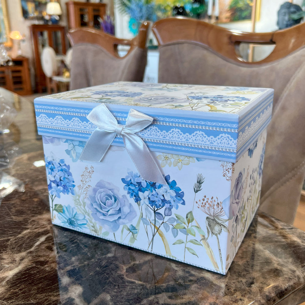 Tetera de Cerámica 900cc - Diseño Floral Azul