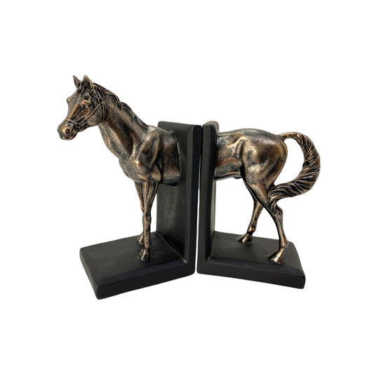 FIGURA CABALLOS SUJETA LIBROS