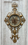 Reloj de Pared Metálico Forjado con Engranajes en Movimiento - Dorado