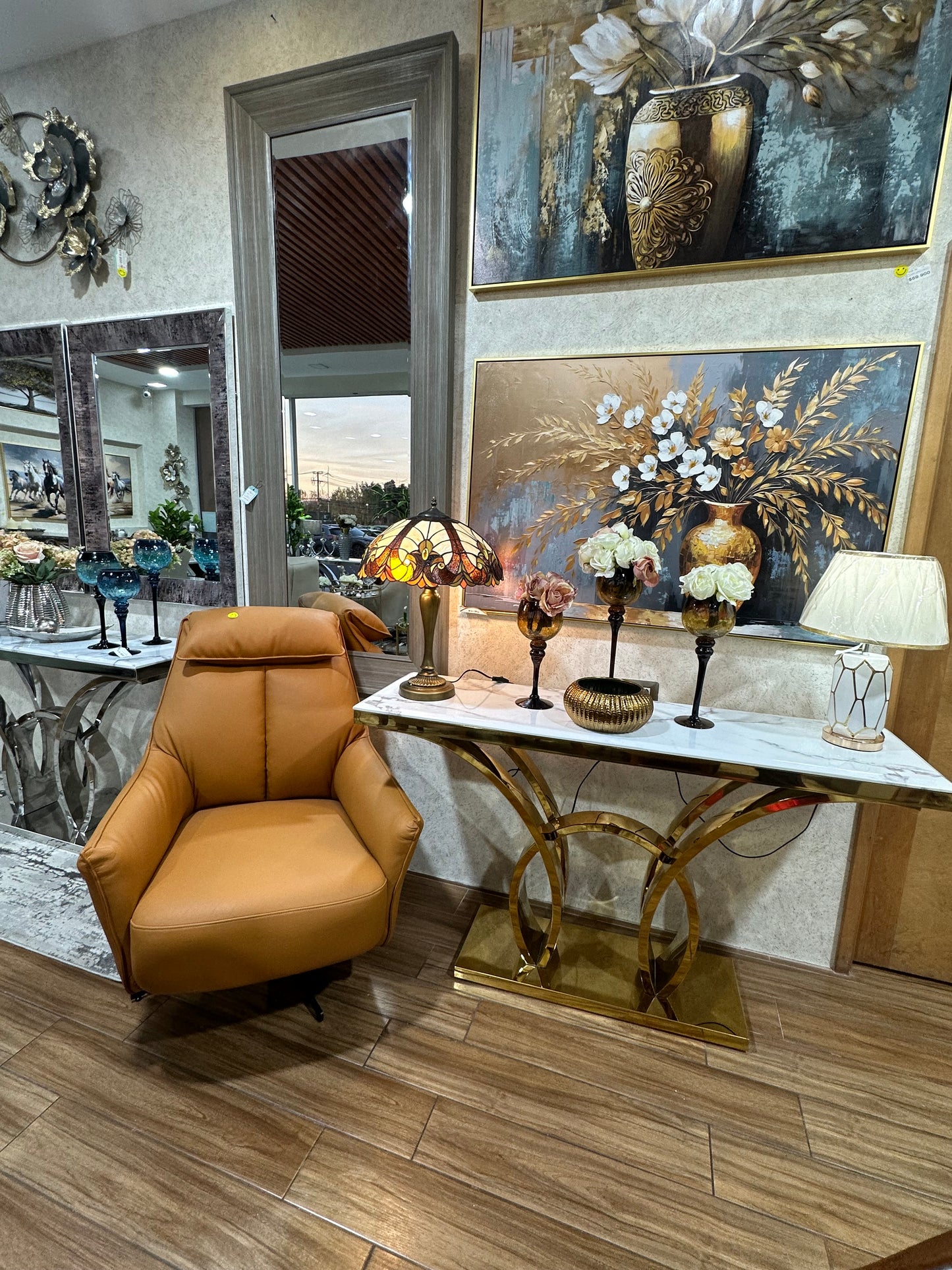 ARRIMO DE MÁRMOL Y METAL