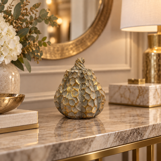 Figura Decorativa Pera Gold