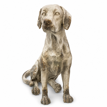 Figura Decorativa Perro Sentado - Poliresina – 71 cm