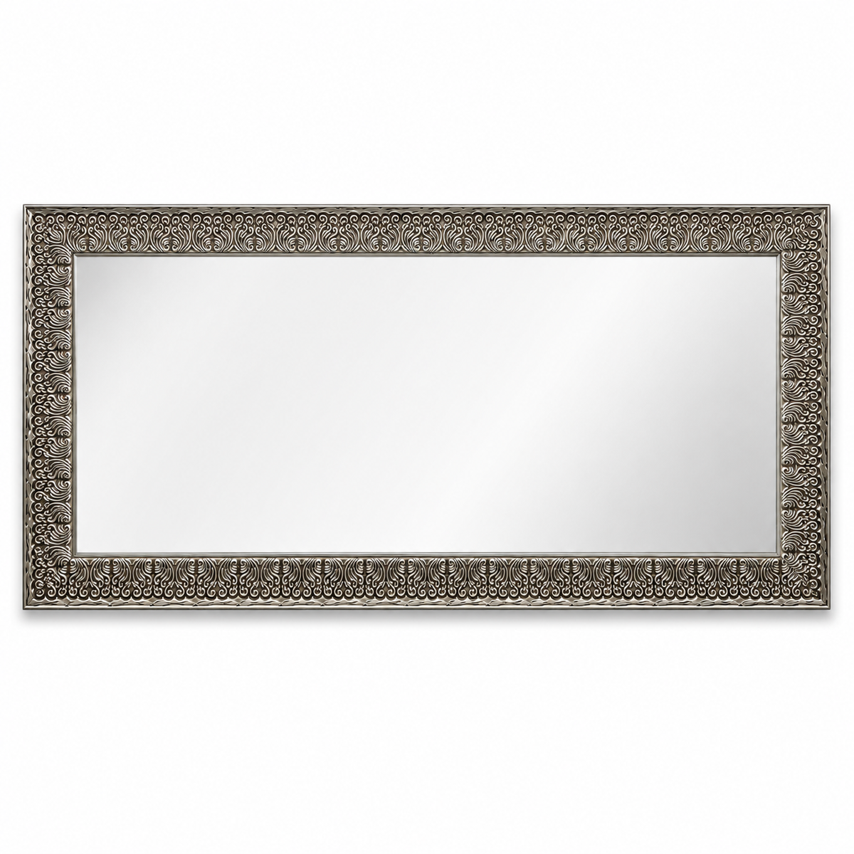 Espejo Rectangular Plateado Envejecido – 165 cm