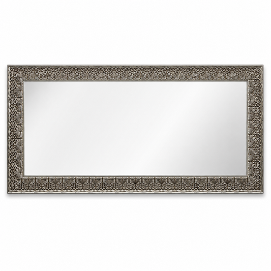 Espejo Rectangular Plateado Envejecido – 165 cm