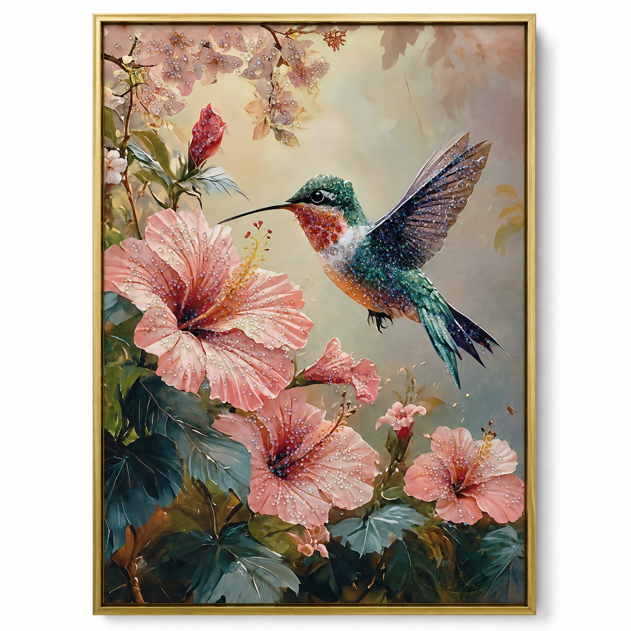 Cuadro Decorativo Colibrí - 80 cm