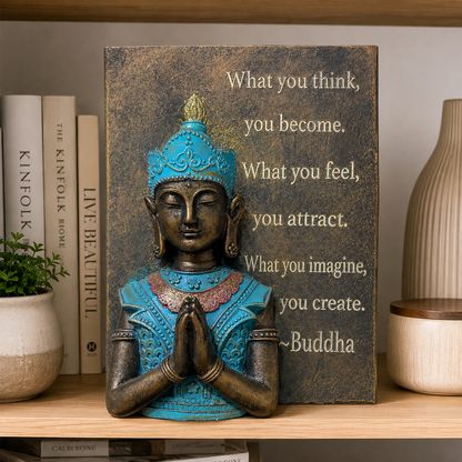 Figura Decorativa Buda en Libro - 26 cm