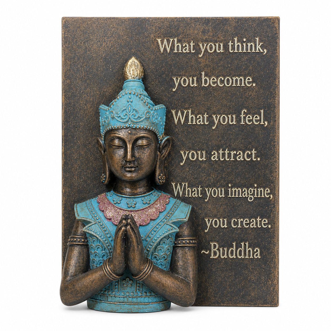 Figura Decorativa Buda en Libro - 26 cm
