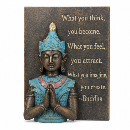 Figura Decorativa Buda en Libro - 26 cm