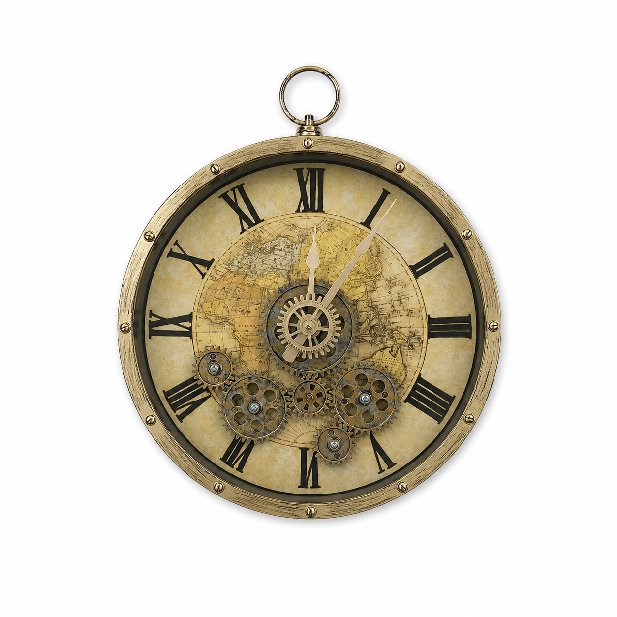 Reloj Mural Tipo Mechanic con Engranajes