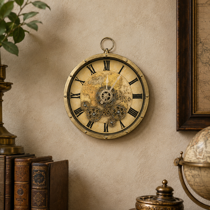 Reloj Mural Tipo Mechanic con Engranajes