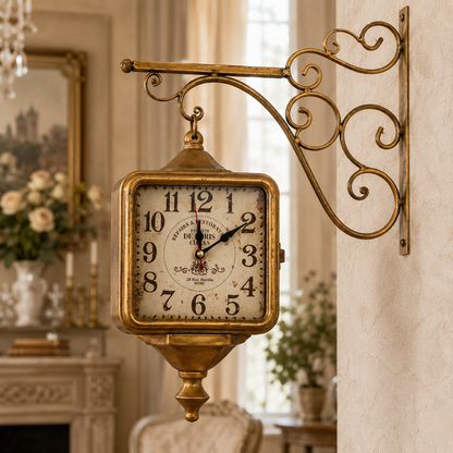Reloj de Pared Doble Cara Chronosbrass