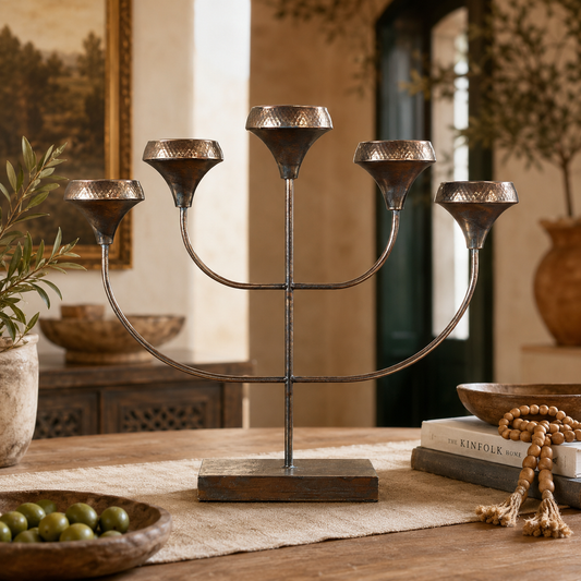 Candelabro Jumbo para 5 Velas - 63 cm