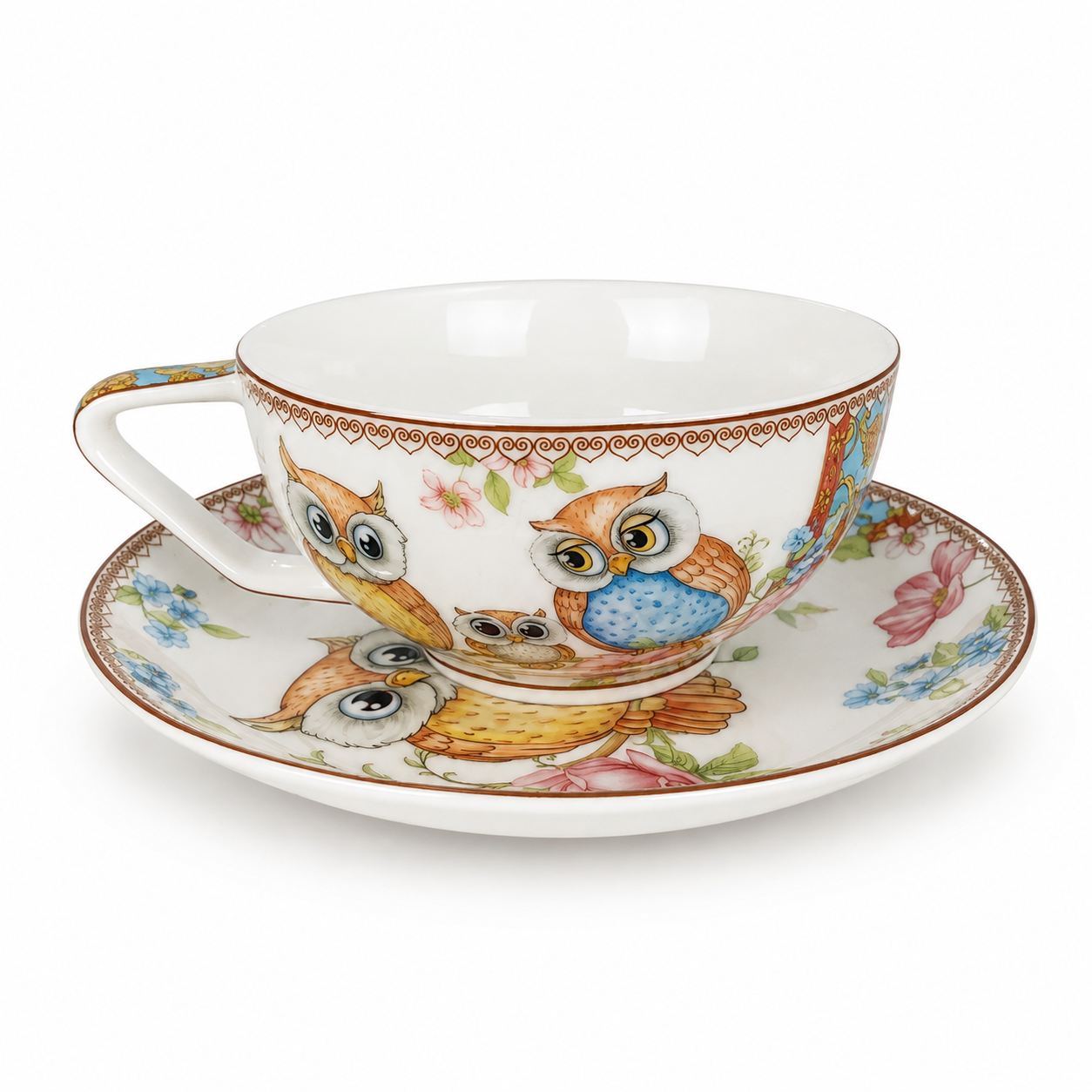Taza de Té con Tetera e Infusor OWL