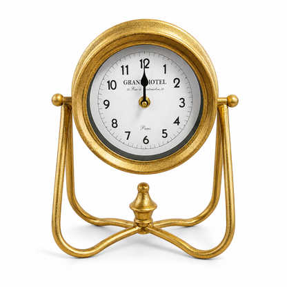 Reloj de Mesa Dorado Vintage - 29 cm