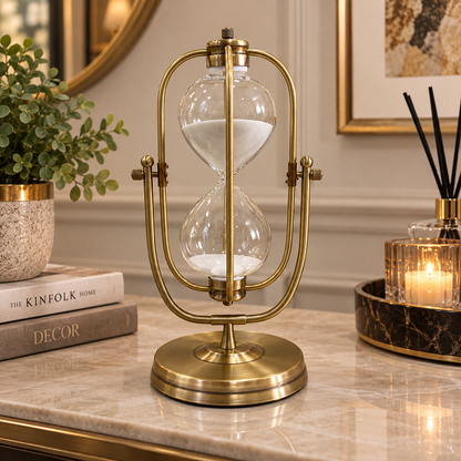 Reloj de Arena Giratorio 360° Dorado - 31 cm
