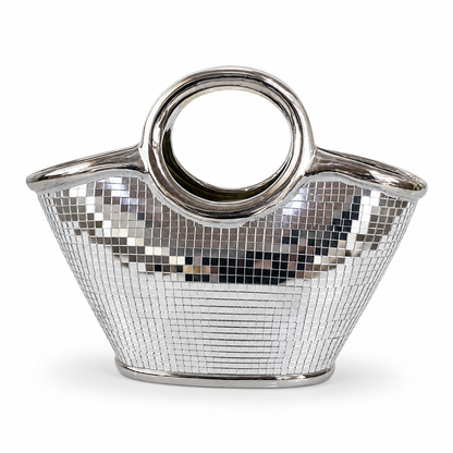 Cartera Decorativa Espejada de Poliresina - Espejada – 28 × 24 cm