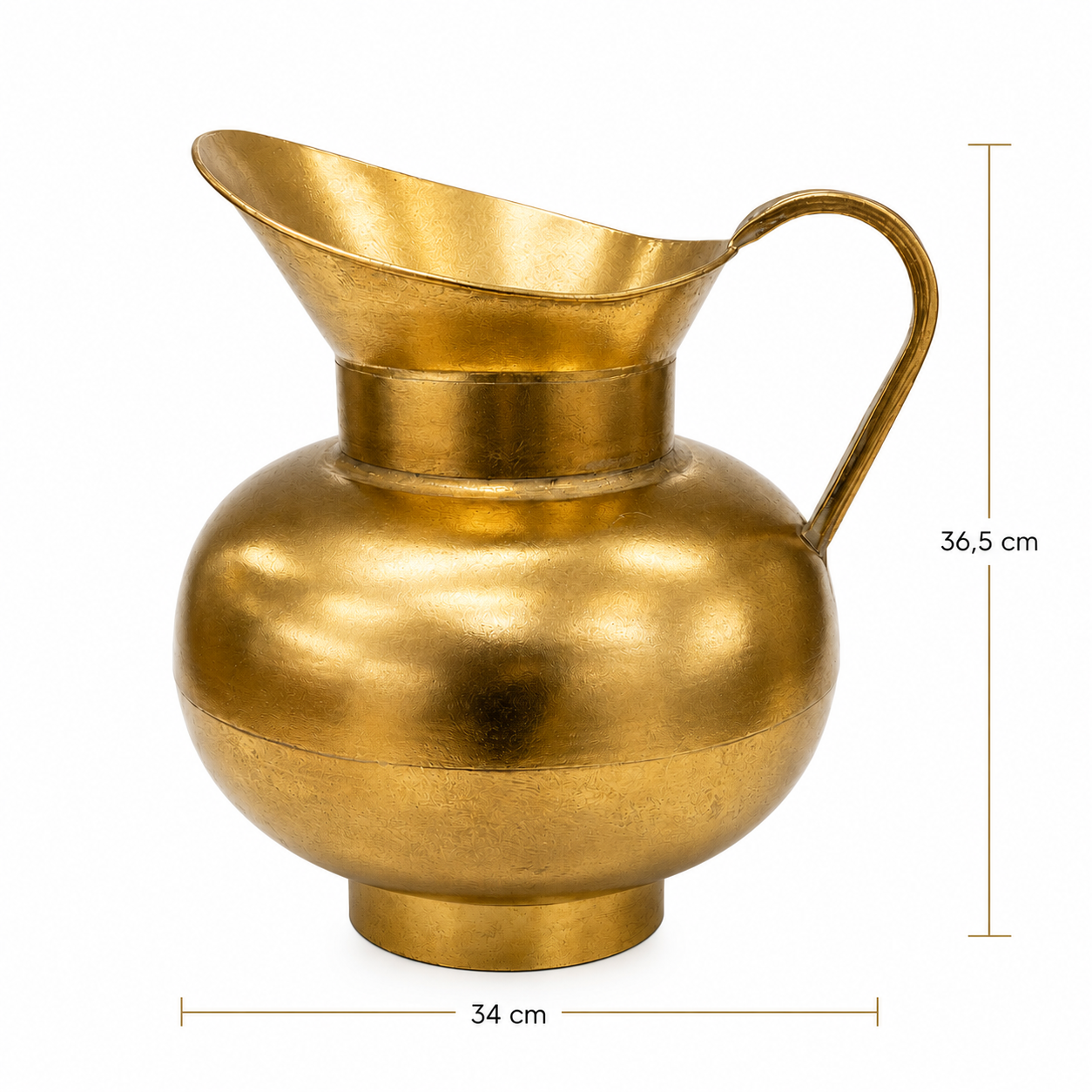 Regadera Gold Metálica - Florero - 36,5 cm
