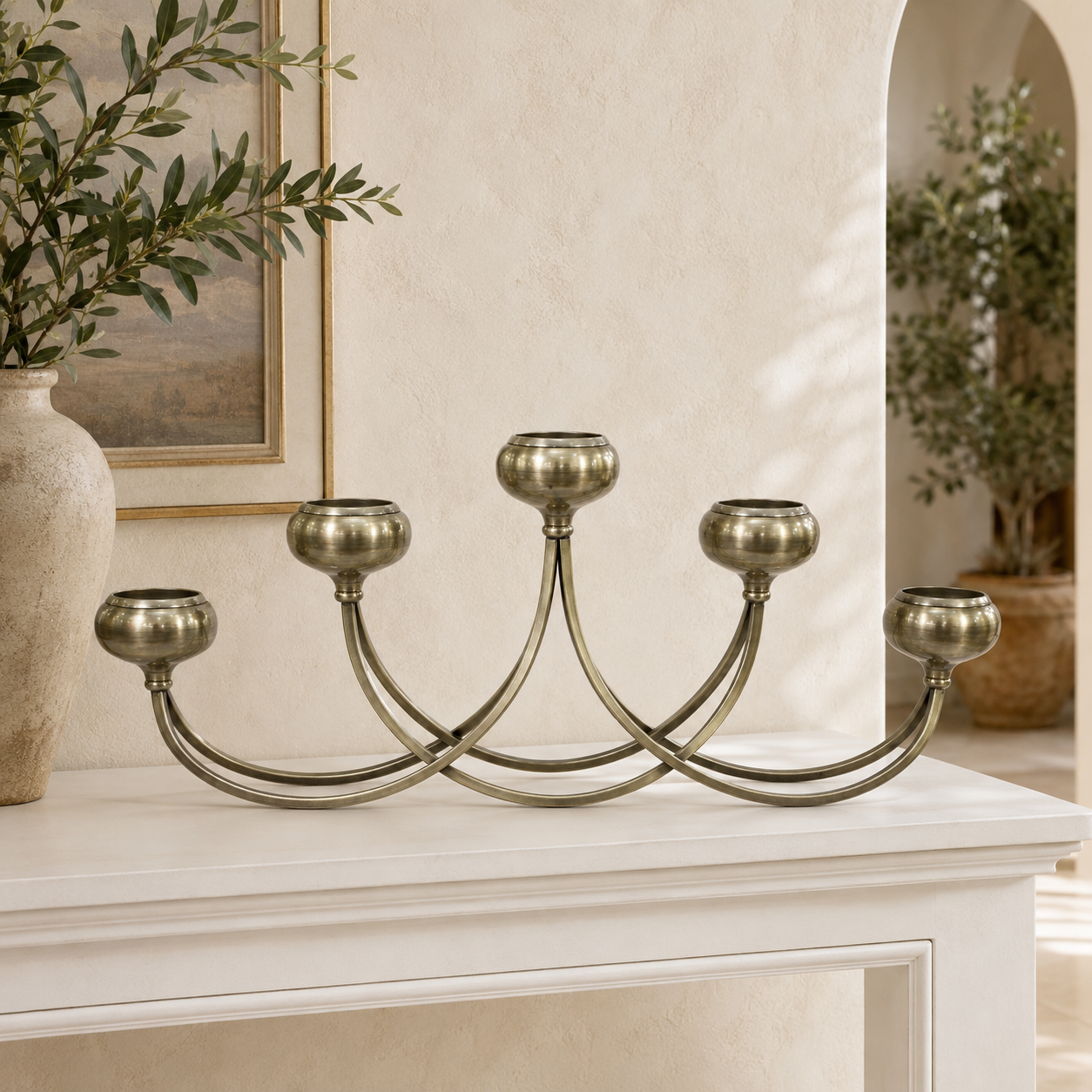 Candelabro Extendido Metálico - 65 cm