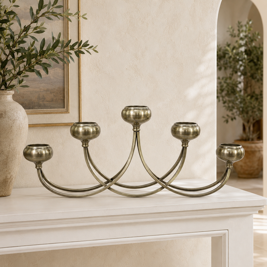 Candelabro Extendido Metálico - 65 cm