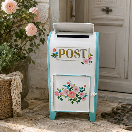 Buzón Decorativo Vintage Flowers - 40 cm