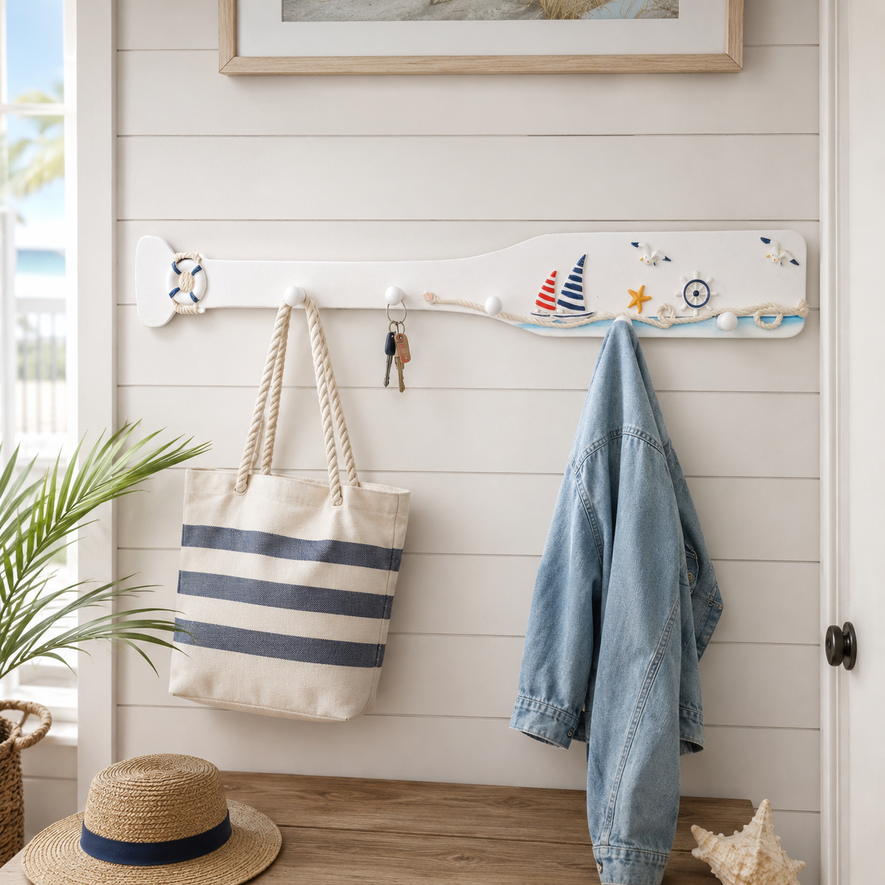 Colgador Remo de Madera - 69 cm