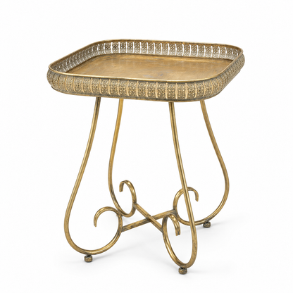 Mesa Bandeja Gold Vintage - 56 cm