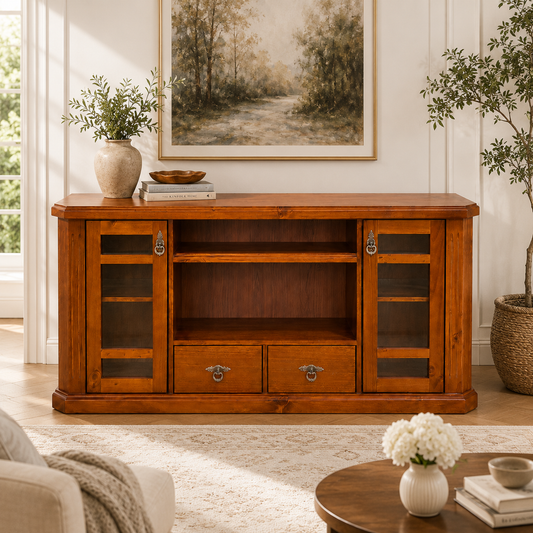 Rack XXL Maxi 1500 - de Madera Sólida- Tono Nogal