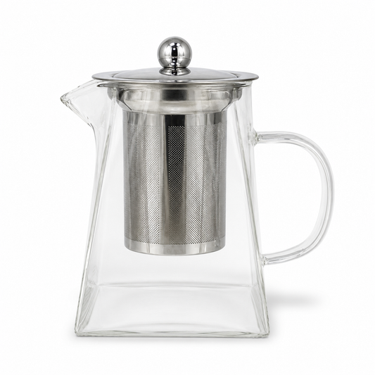 Tetera Infusora de Vidrio Borosilicato con Filtro de Acero Inoxidable – 550 ml