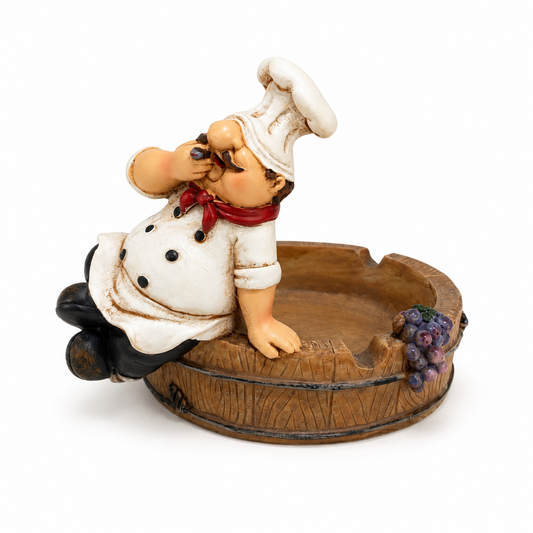 Cenicero Decorativo Cocinero Chef de Poliresina – 9 x 10 cm