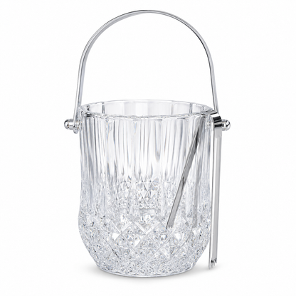 Hielera Transparente de Cristal con Asa y Pinza