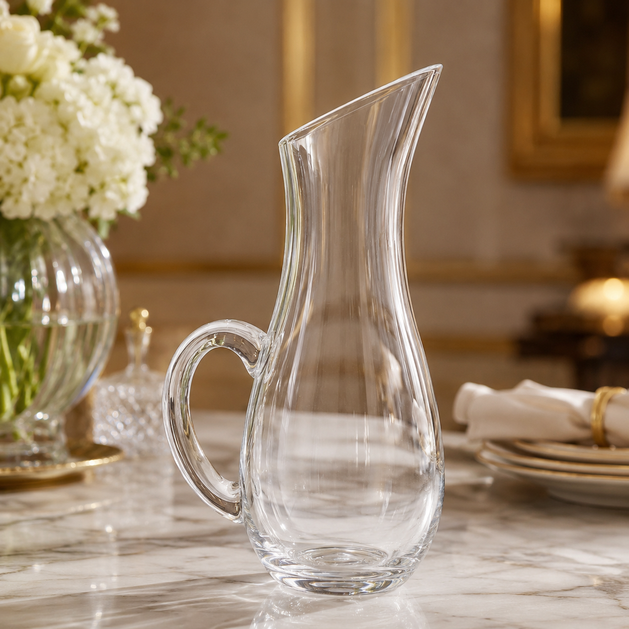 Jarro Elegant Decantador - Vidrio -  18 cm