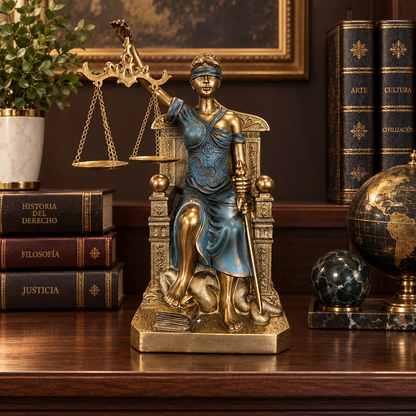 Dama de la Justicia Decorativa en Poliresina - 26 cm