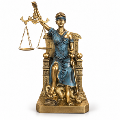 Dama de la Justicia Decorativa en Poliresina - 26 cm