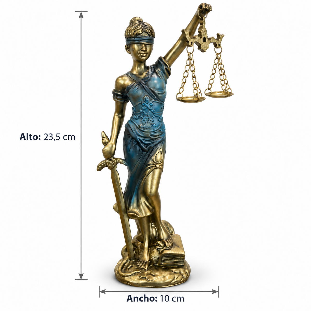 Dama de la Justicia Decorativa - 23,5 cm