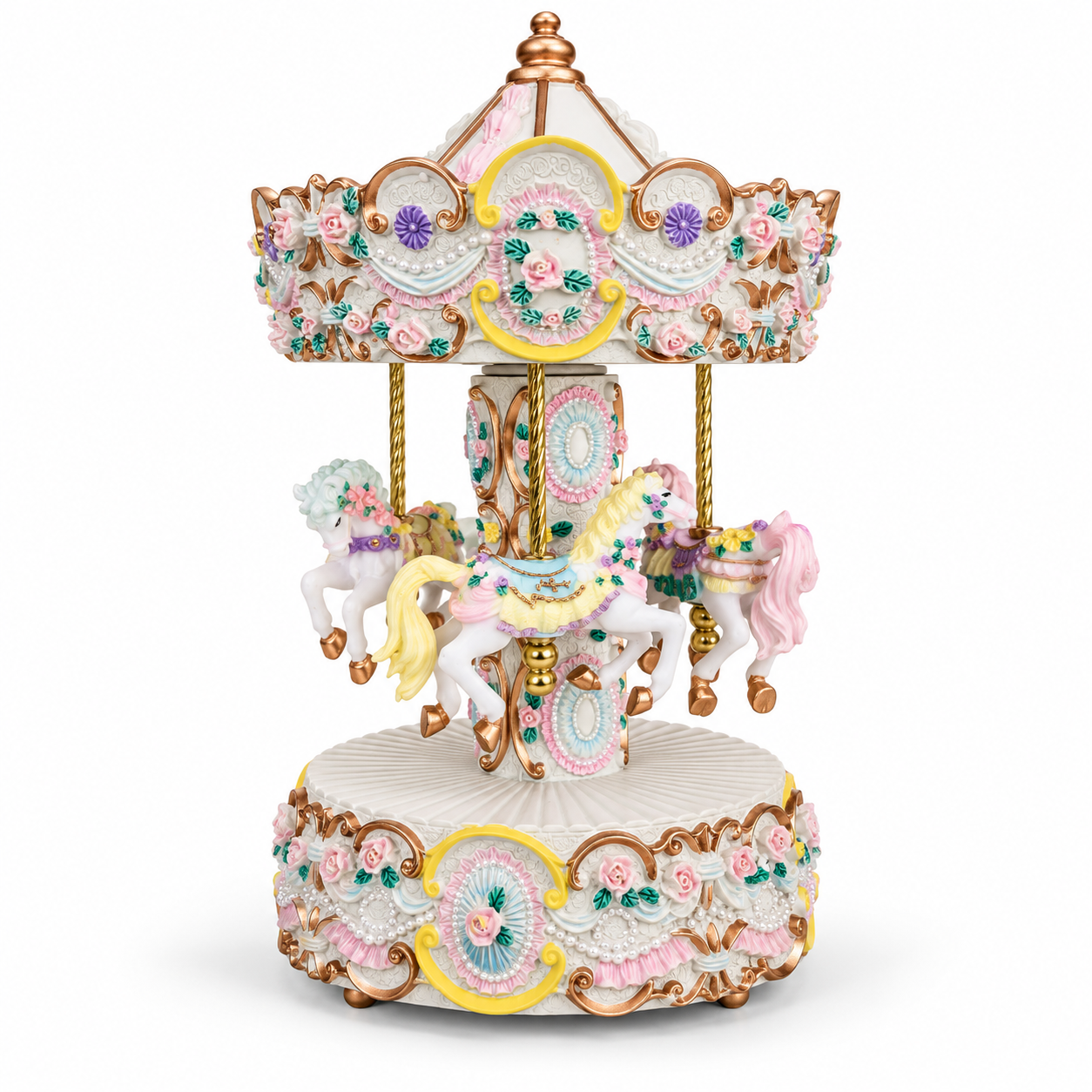 Carrusel Musical Decorativo de Poliresina - 23 cm