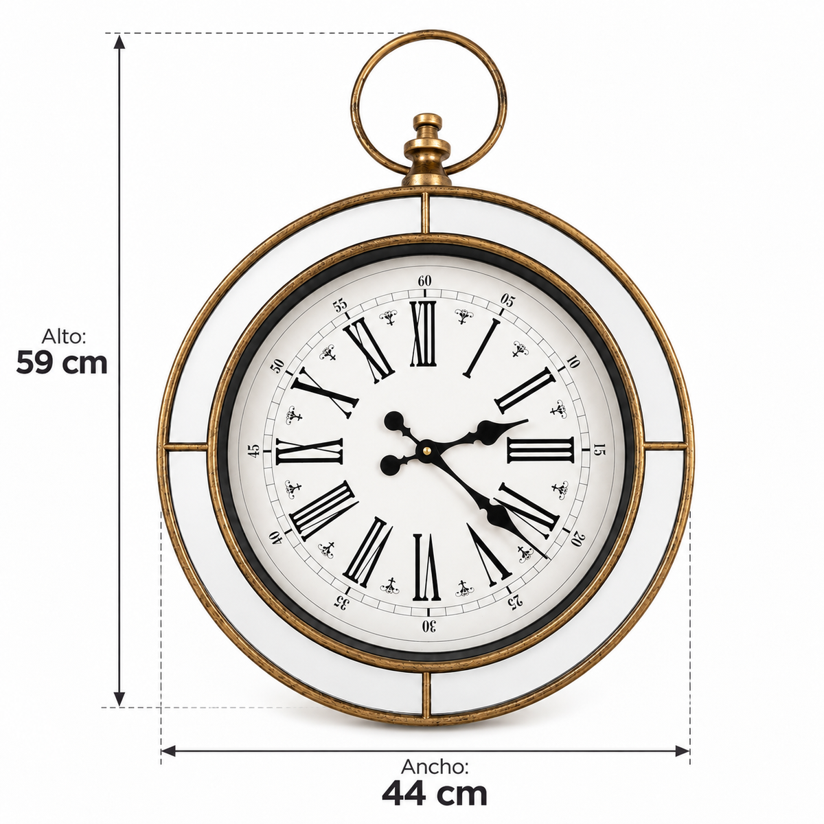 Reloj Espejado - 59 cm